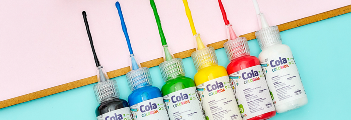 Imagem Banner Produto Cola Colorida 6 cores
