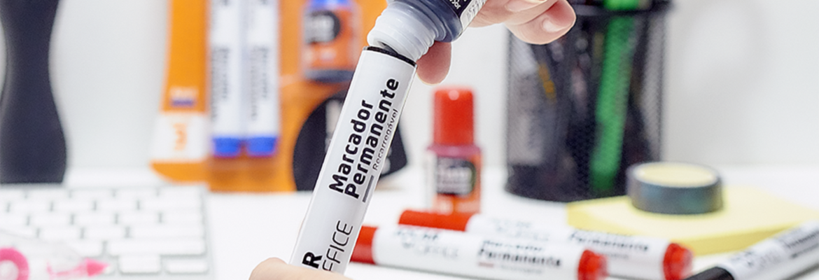 Imagem Banner Produto Kit Marcador Permanente Recarregável
