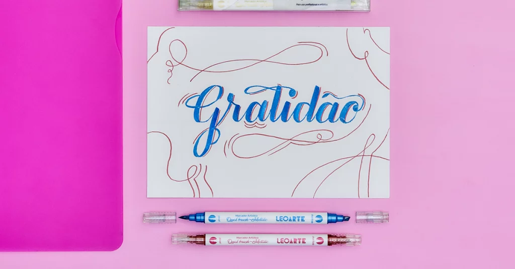 Hand Lettering com o Marcador Dual Brush