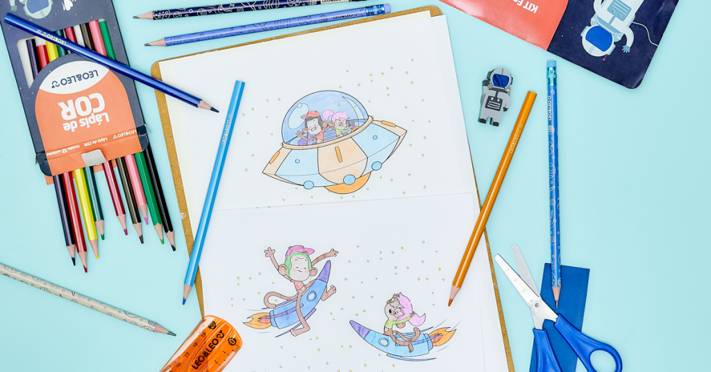 Desenho para colorir Astronauta