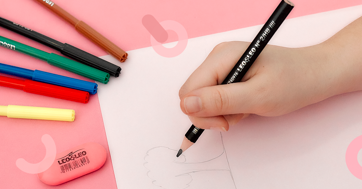 Do rabisco à escrita. Qual lápis é o mais indicado para a idade da criança?
