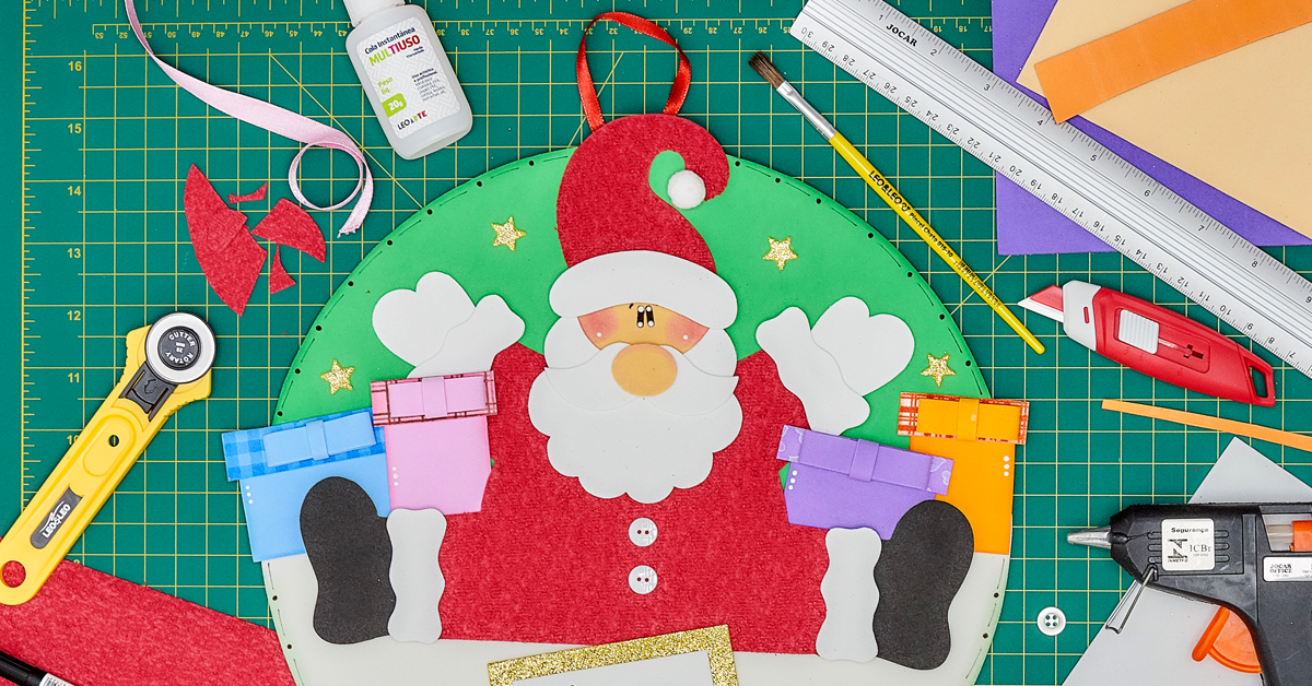 Artesanato de natal com LeoArte